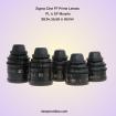 Sigma Cine FF Prime Lenses  PL Mount 20,24,35,50 & 85mm 