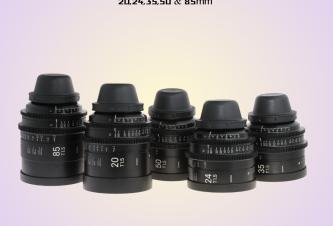 Sigma Cine FF Prime Lenses  PL Mount 20,24,35,50 & 85mm 