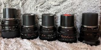 Zeiss Super Speeds MII Prime lenses PL Mount Set of 4 18,25,50 & 85mm  &  1-100mm Standard Speed Lens