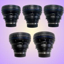 Zeiss CP2 Set of 5 21, 25, 35, 50, & 85mm