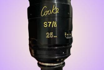 Cooke 25, 50 and 75mm T2.0 s7I FF Prime lenses 