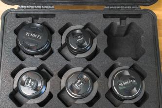 Set of 5 Zeiss EOS Prime Lenses 21,28,35,50 & 85mm