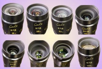 Cooke S7i FF Set of 8 18, 25, 32, 40, 50, 75, 100, & 135mm 