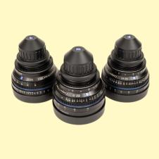Set of ZEISS Compact Prime CP.2 35, 50 & 85 mm/T1.5 Super Speed Lenses PL Mount
