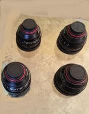 Set of Canon Cine EF Mount Lenses 24, 50 & 85mm & 1 14mm Prime
