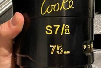 Cooke T2.0 s7I Full Frame Prime lenses 25 50 and 75mm
