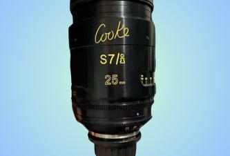 Cooke 25, 50 and 75mm T2.0 s7I FF Prime lenses 