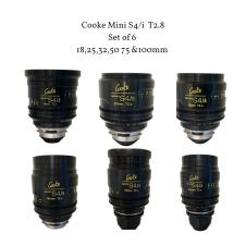 Cooke Mini S4i lenses 18,25,32,50,75 &100mm 